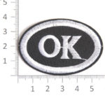 Аппликация клеевая «ОК» (6х4,0) (черная)